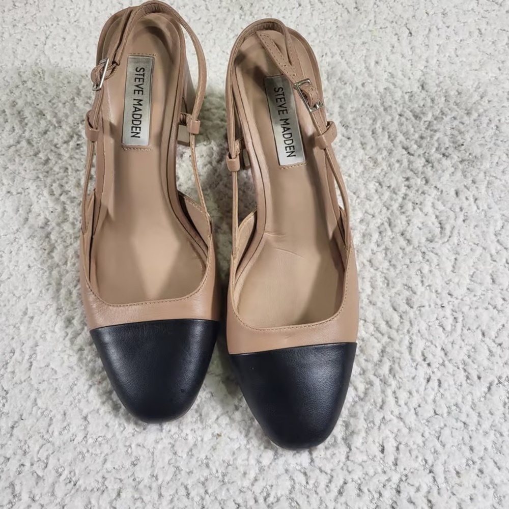 Steve Madden Black and Tan Women's Shoes